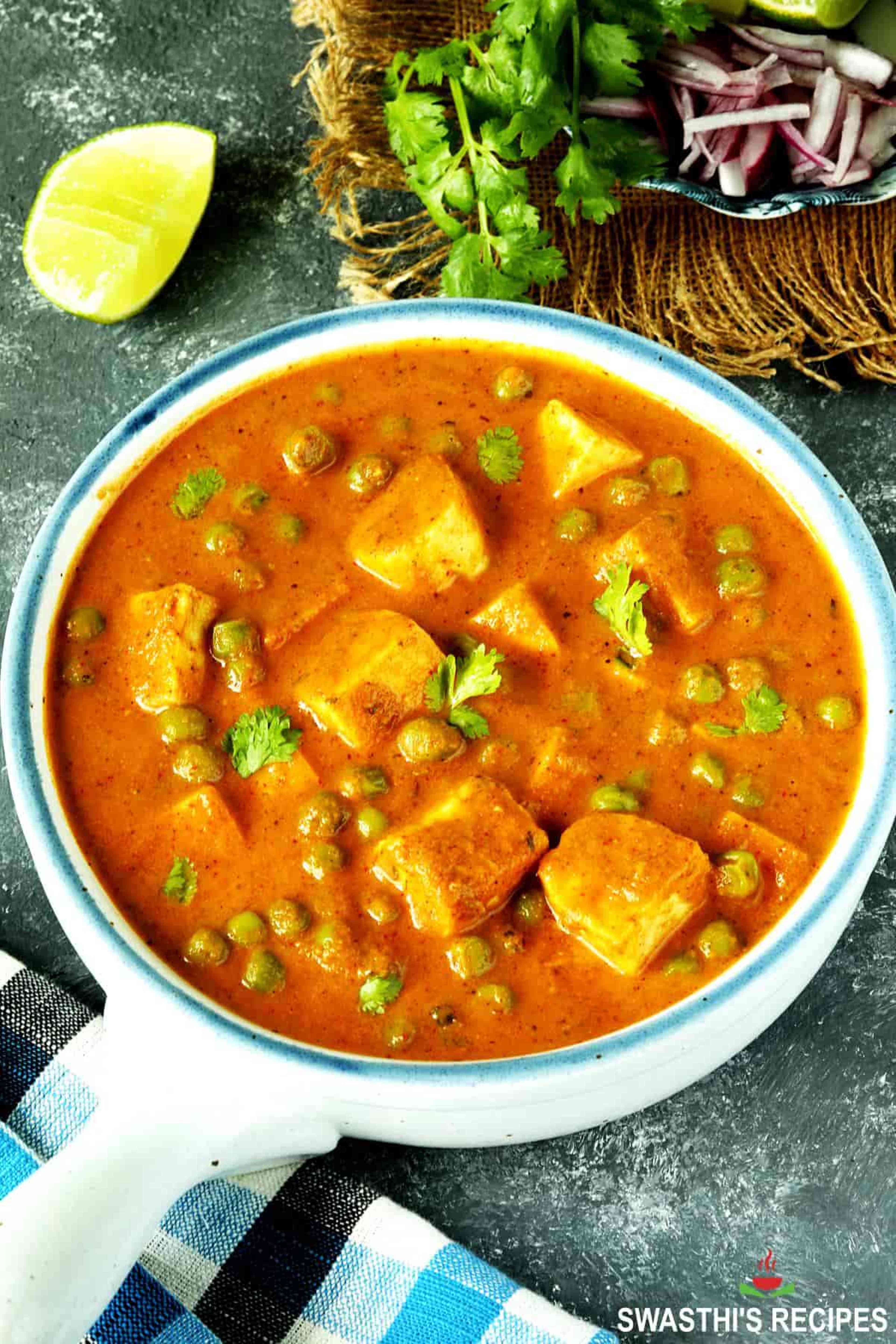 Matar paneer