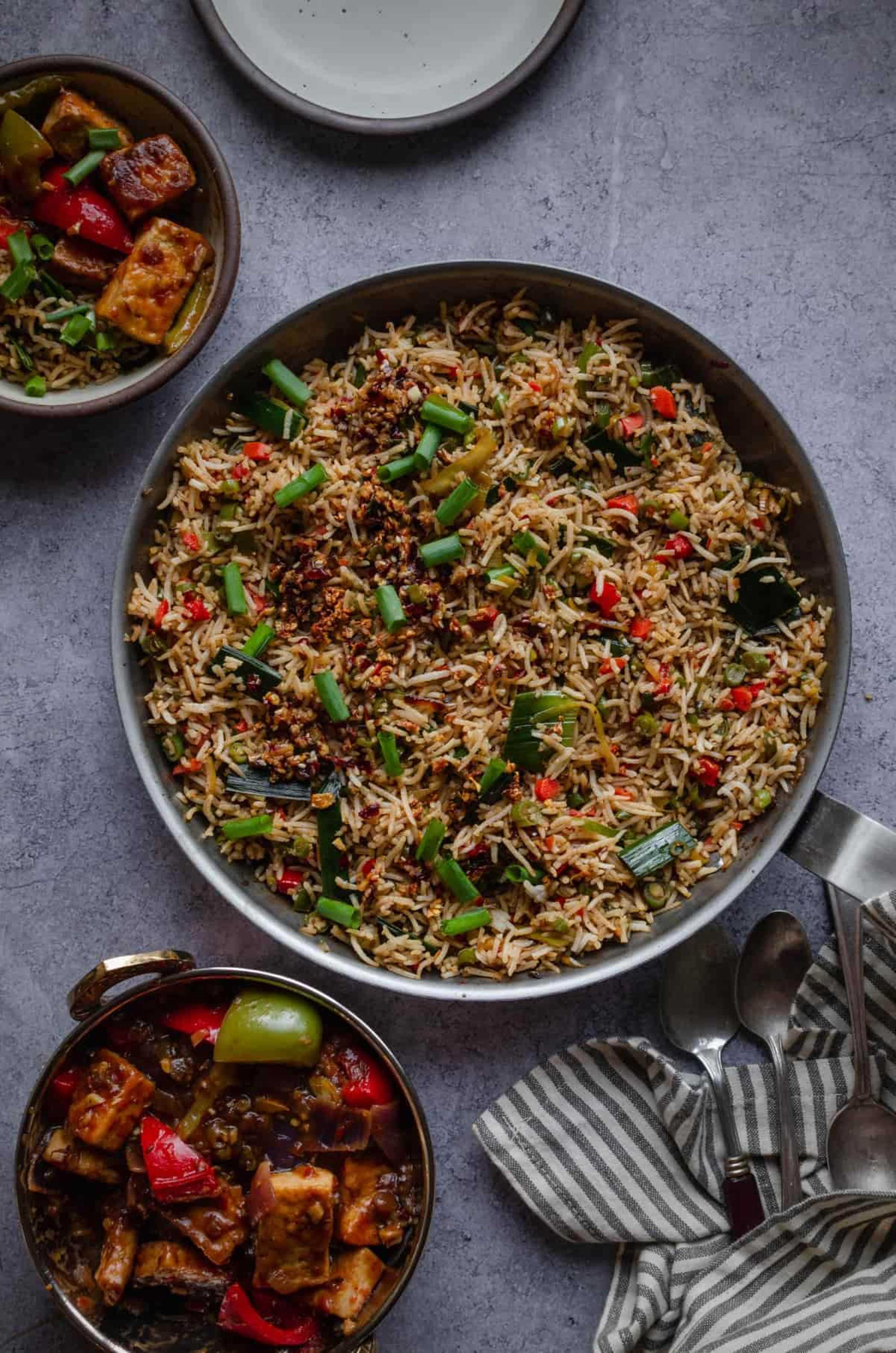 Burnt chilli Garlic Rice