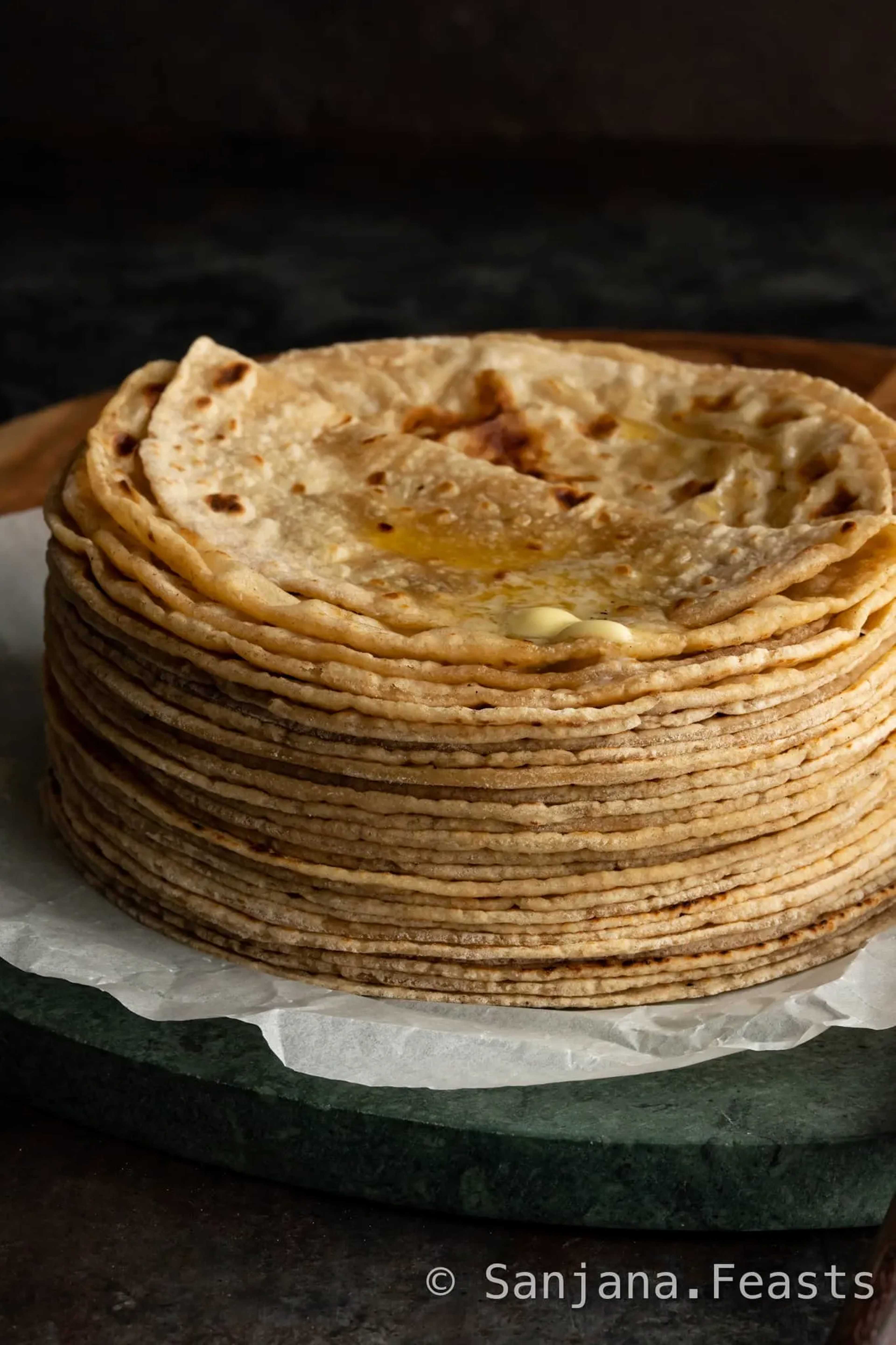 Butter tawa roti